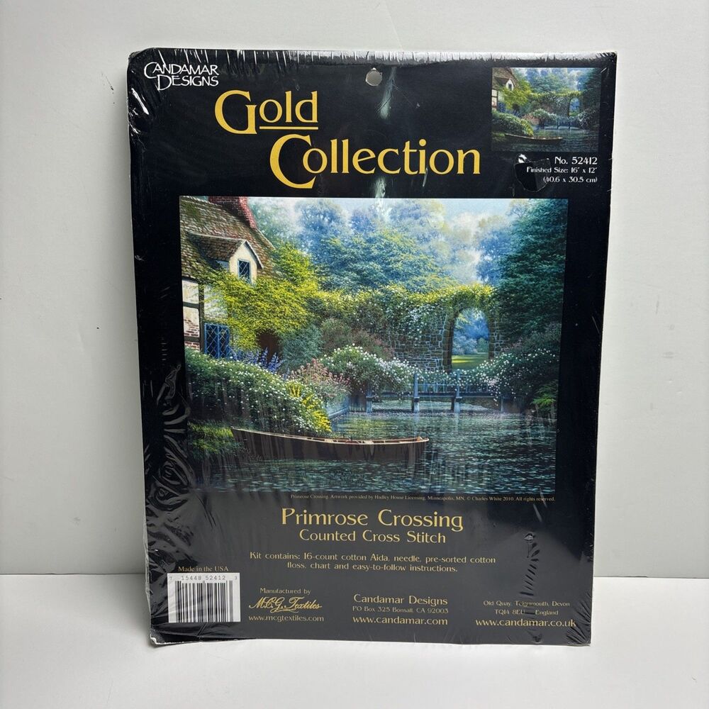 Candamar Designs Primrose Crossing Counted Cross Stitch Gold Collection Sealed